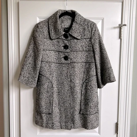 ⚡️NWOT⚡️Mac & Jac Tweed Jacket - Picture 1 of 10